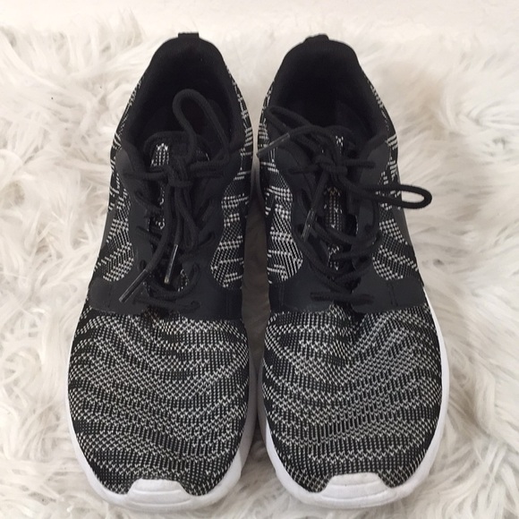 Nike Roshe Run Jacquard Obsidian Black/White sz. 9 - Picture 4 of 9